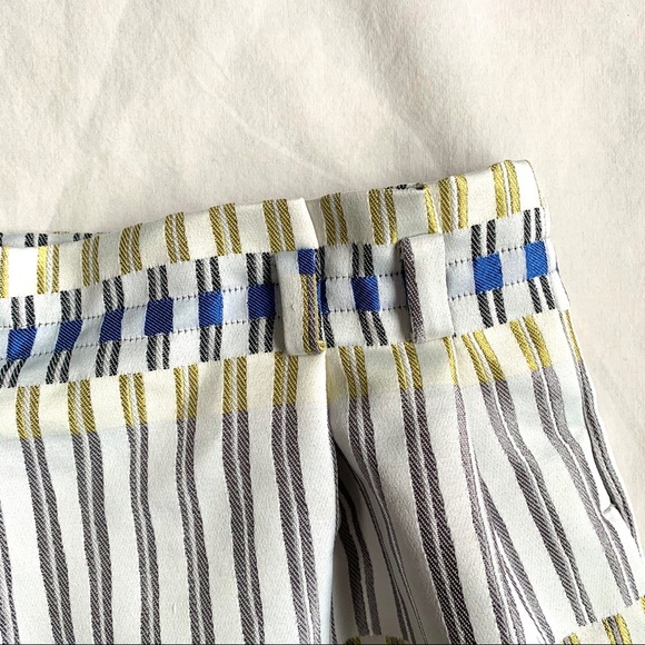 Massimo Dutti Pleated Striped Mini Skirt - Picture 6 of 13